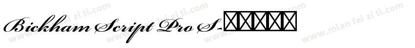 Bickham Script Pro S字体转换